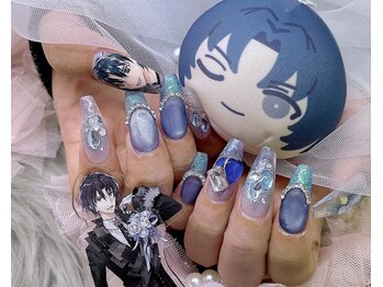 アリーズ(Allies)/痛ネイル 水色 青 マグネット