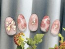 おっとり薔薇ネイル