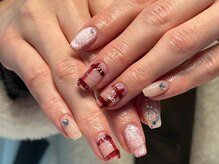 シェリーラメール 渋谷(cherielamer)/チェックネイル