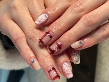 シェリーラメール 渋谷(cherielamer)/チェックネイル