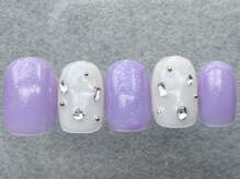 ネイルメゾン 天神店(NAIL MAISON)/パープルビジュー￥6000