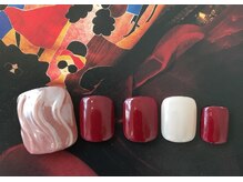 ネイルサロン&スクール ジーナ(GINA)/秋はシックなカラーのミラーで☆