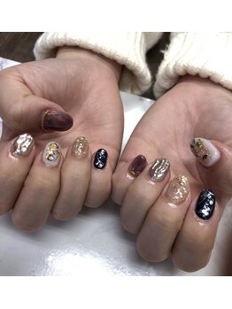 成人式ネイル。