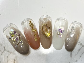 ラリュールネイル(L'Allure nail)/大人ニュアンスネイル¥8200