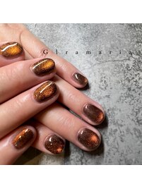 カラー×マグネットネイル！