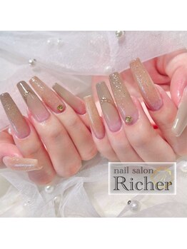 エスフィーネイルサロン リシェル(Esfy nailsalon Richer)/長さだし+シンプルコース