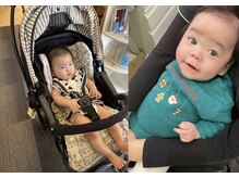 0歳～幼稚園児も一緒に来院可能◎ベビーカーでも◎抱っこ紐完備