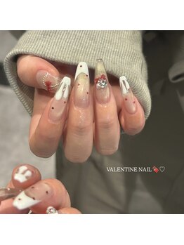 スタッフバレンタインネイル♪