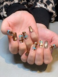 【Kato】チェックネイル