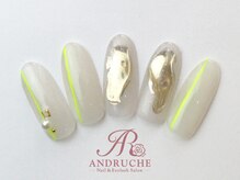 アンドルーチェ なんばパークス店(ANDRUCHE)/ネオンカラーネイルクリアネイル