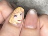 ≪HAND/初回オフ無料&15%OFF≫ キャラネイル1本＋選べるワンカラー470色◎