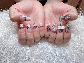 レアネイル 新宿(le'a nail)/持ち込みレースデザイン