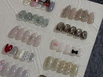 ジェミーネイル エビス(Jemiy nail ebisu)の写真/最先端なトレンドデザインが定額コースに豊富に登場!持ち込みよりお得に♪ trend L course 10480YEN☆