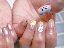 にっこりネイル/かわいい手描きアート♪
