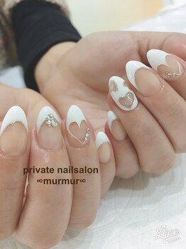 プライベート ネイルサロン マーマ(murmur)/ハートフレンチネイル