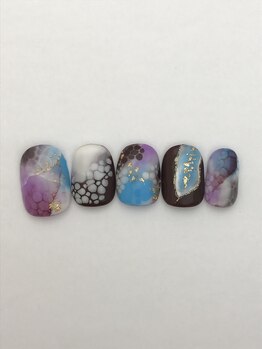 フランキンセンス 香取佐原店/天然石ニュアンスネイル　¥15400