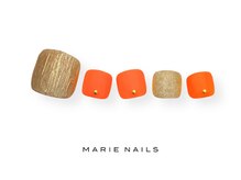 マリー ネイルズ いわきラトブ店(MARIE NAILS)/定額6600円税込 オレンジ0525b
