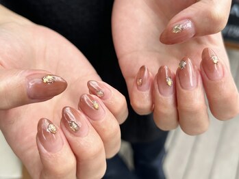 くすみニュアンスネイル