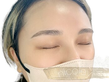 ニコリー(Nicoley)の写真/眉毛の印象で8割変わる！自眉を活かしたメンズアイブロウデザインで自然な美眉へ◎[アイブロウ/眉毛]