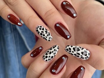 ビーナスベルト 池袋(VENUS BELT)/レオパード×ボルドー