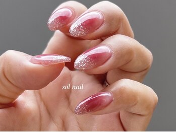 ソルネイル(sol nail)/◆ 《3月人気no.1》チーク＆ラメ