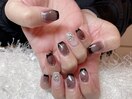 　黒フレンチデザイン