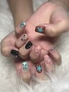 ホロ/渋谷ネイル/キラキラ