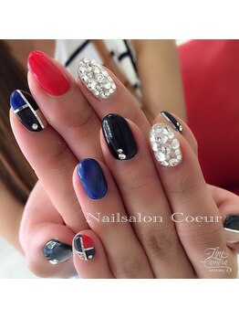ネイルサロン クール(Nailsalon Coeur)/ブロッキング ネイル