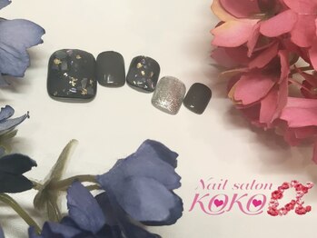 ネイルサロン ココアルファ 福山(KOKOα)/foot4本アート