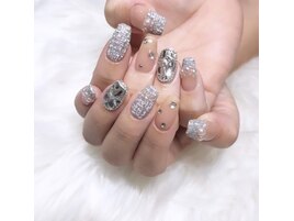 ツイードネイル　¥8000