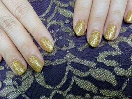 ゴールドラメワンカラー