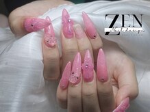 ゼン ネイル デザイン 池袋(ZEN NAIL DESIGN)/長さだしやり放題×つけ放題