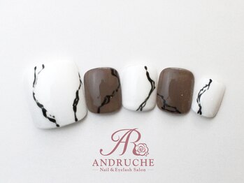 アンドルーチェ なんばパークス店(ANDRUCHE)/大理石フットネイル