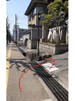 キヨラカ(氣浄華 kiyoraka)/大宮通沿いからの経路　-1