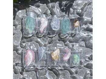 ノラ ミナミアオヤマ(NORA MINAMIAOYAMA)/クリアなぷっくりマグネット