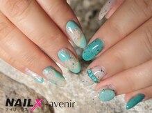 ネイリックス アヴェニール(NAILX avenir)/つぶつぶターコイズ