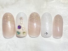 ブルゴーニュ(Bourgogne)/クリスマスネイル