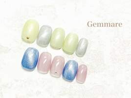 春夏マグネットネイル