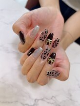 リアンド(Li&)/レオパード柄ネイル☆