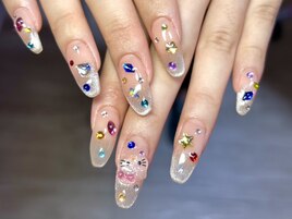 カラフルストーンネイル