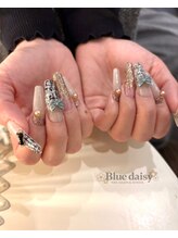ブルーデイジー 栄本店(Blue daisy)/チップ長さだし#ツイードネイル