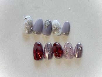 冬ネイル/ベイビーブーマー/水光