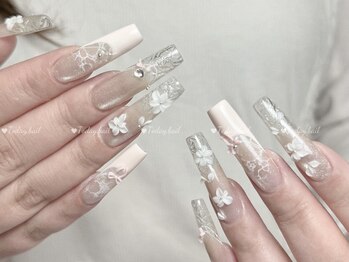 フレンチ/氷ネイル