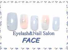 アイラッシュアンドネイルサロン フェイス(Eyelash&NailSalon FACE)/ハンド定額ネイル　￥6.500