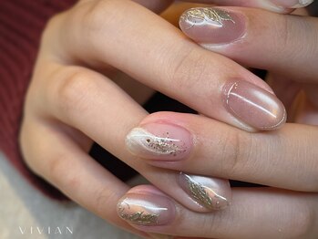 ヴィヴィアン ネイル(Vivian nail)/リーフ　ミラー　マグネット