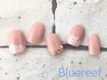 ネイルアンドまつげエクステ ブルーリーフ 四谷三丁目店(Blue Reef)/フラワーネイル