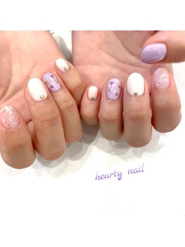 ハーティーネイル hearty nail 溝の口店/お花デザイン