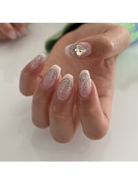 glitter gradation × french