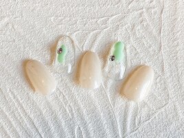 ポイントパステルネイル♪