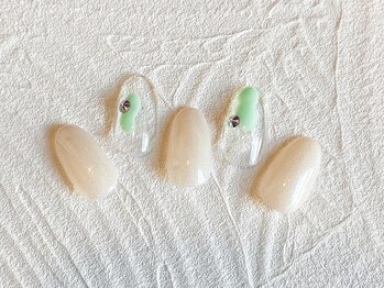ネイルサロン エムズ(Nail Salon M's)/ポイントパステルネイル♪